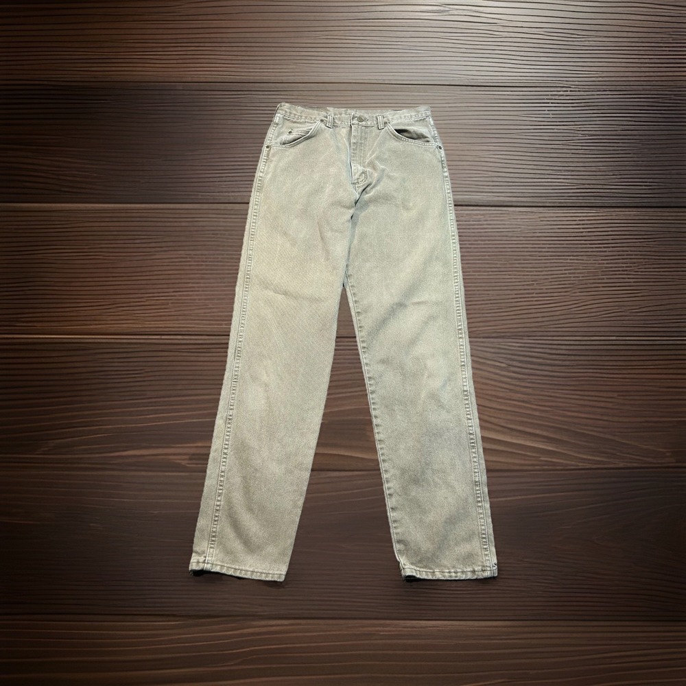 VINTAGE Wrangler Straight Leg Jeans Mens 32x32 Brown Made in USA Cotton